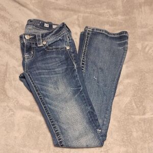 Miss Me Straight Leg Blue Jeans